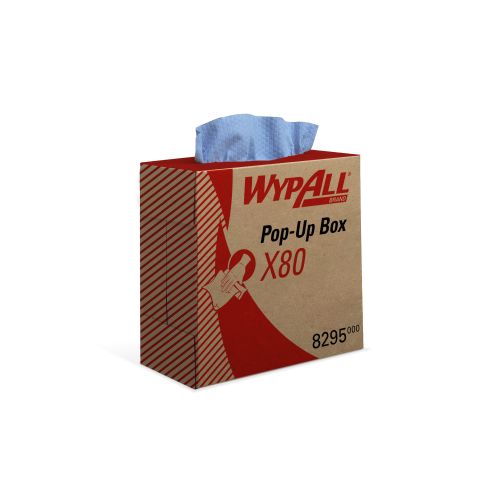 Kimberly-Clark 8295 WypAll X80 Wischtücher - Zupfbox Kimberly-Clark 8295 WypAll X80 Wischtücher - Zupfbox