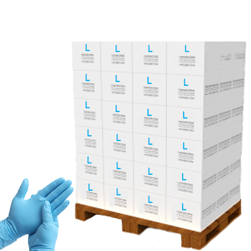 1 Palette (600 Boxen) Nitril Handschuhe puderfrei blau, L 1 Palette (600 Boxen) Nitril Handschuhe puderfrei blau, L