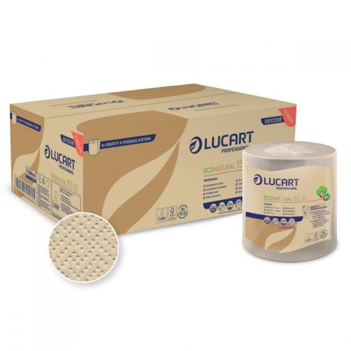 Lucart Eco Natural 155 ID Handtuchrolle 2-lag., 155 mtr.