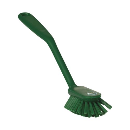 Vikan Spülbürste mit Kratzkante 280 mm, medium Borste grün