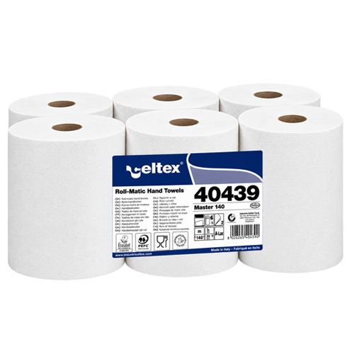 Celtex Rollenhandtuch 2-lagig Tissue, 140 mtr. hochweiß Celtex Rollenhandtuch 2-lagig Tissue, 140 mtr. hochweiß