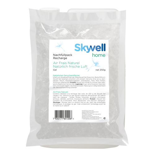 Skyvell Geruchsentferner-Gel 250 gr. Nachfüllbeutel Skyvell Geruchsentferner-Gel 250 gr. Nachfüllbeutel