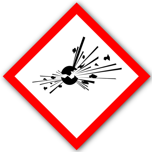 GHS01 Explodierende Bombe