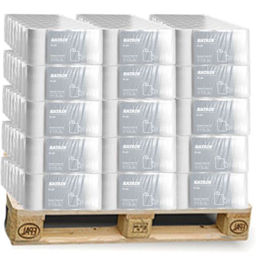 1 Palette Katrin Plus Küchenrolle 2-lag. weiß 64 Blatt, 27 Pack á 32 Rollen 1 Palette Katrin Plus Küchenrolle 2-lag. weiß 64 Blatt, 27 Pack á 32 Rollen