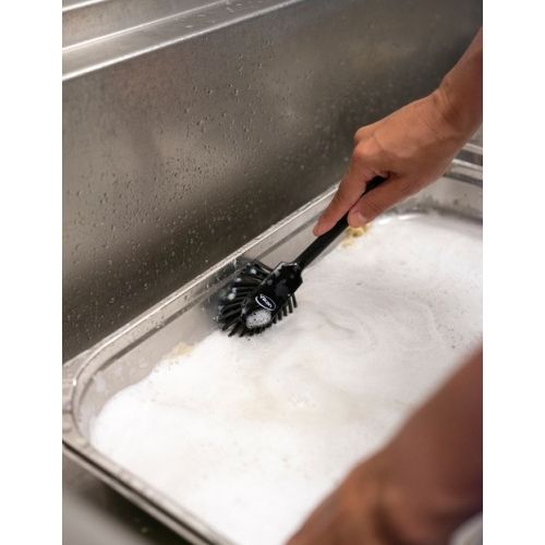 Vikan Spülbürste mit Kratzkante 280 mm, medium Borste grün Vikan Spülbürste mit Kratzkante 280 mm, medium Borste grün