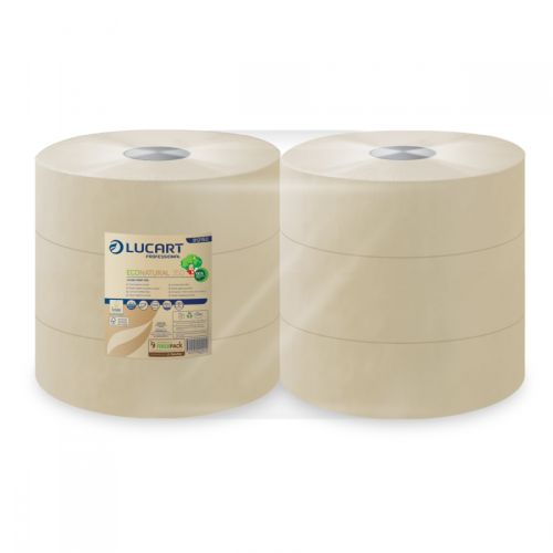 Lucart Eco Natural 350 Jumbo-Toilettenpapier 2-lag., 350 mtr.