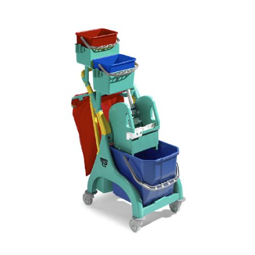 Reinigungswagen TTS Einfachfahreimer Nick plus 30 grün Reinigungswagen TTS Einfachfahreimer Nick plus 30 grün