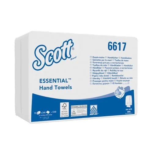 Kimberly-Clark 6617 Scott Essential Papierhandtücher 5.100 Tücher Kimberly-Clark 6617 Scott Essential Papierhandtücher 5.100 Tücher