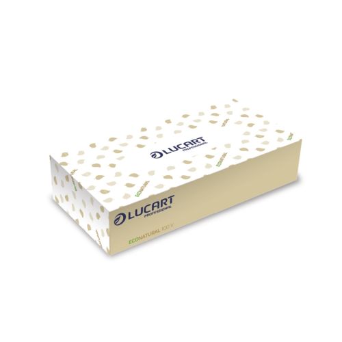 Lucart EcoNatural 100V Kosmetiktücher, 2-lagig, creme Lucart EcoNatural 100V Kosmetiktücher, 2-lagig, creme