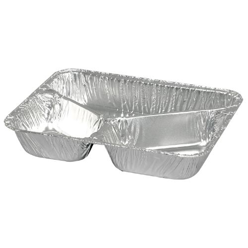 Alu-Menüschale, 3-geteilt, 22,7x17,8x3,9 cm, Aluschale, 1000 Stück Alu-Menüschale, 3-geteilt, 22,7x17,8x3,9 cm, Aluschale, 1000 Stück