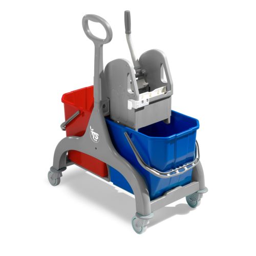 TTS Doppelfahreimer Nick Tech grau mit Griff 2x25 ltr. TTS Doppelfahreimer Nick Tech grau mit Griff 2x25 ltr.