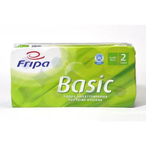 Fripa Toilettenpapier Basic 400 Bl. 2-lag., Fripa Toilettenpapier Basic 400 Bl. 2-lag.,