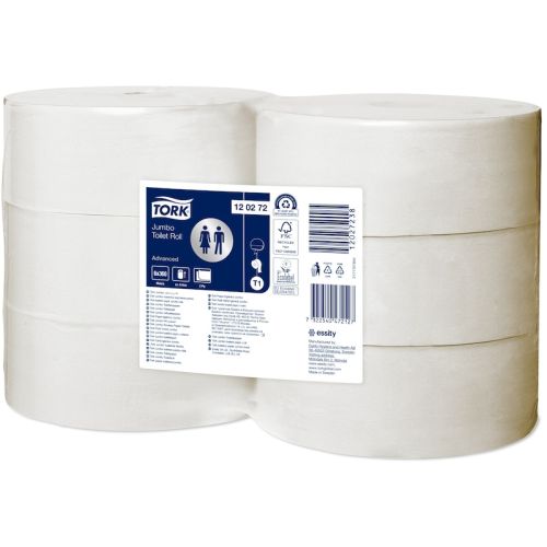 Tork T1 Jumbo Toilettenpapier, Advanced, 2-lagig weiß Tork T1 Jumbo Toilettenpapier, Advanced, 2-lagig weiß