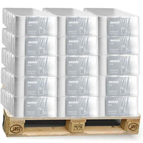 1 Palette Katrin Plus Küchenrolle 2-lag. weiß 64 Blatt, 27 Pack á 32 Rollen 1 Palette Katrin Plus Küchenrolle 2-lag. weiß 64 Blatt, 27 Pack á 32 Rollen