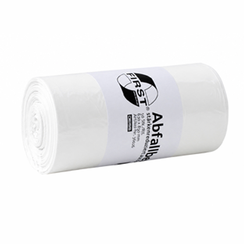 Deiss First Plus Müllbeutel 80 ltr. für Gitterkorb, weiss
