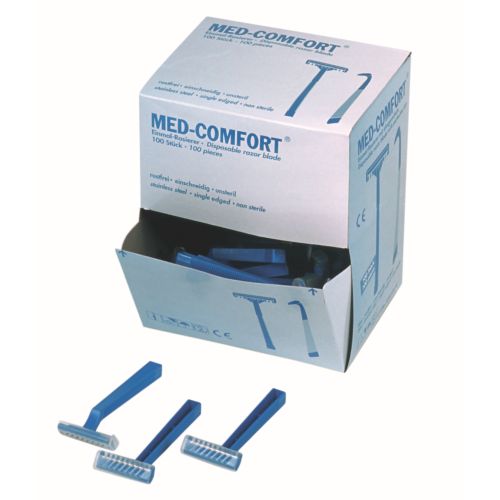 Einmal Rasierer zweischneidig, blau Einmal Rasierer zweischneidig, blau