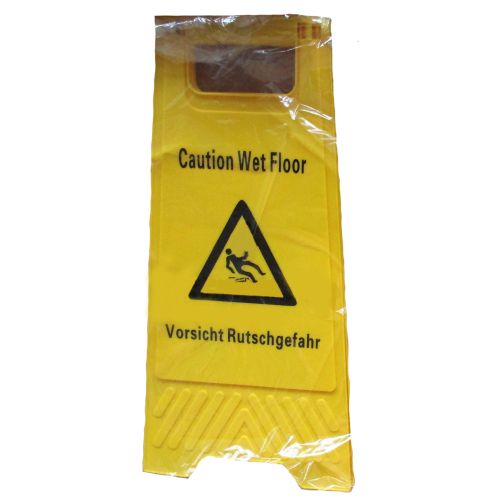 Warnschild - Achtung Rutschgefahr - gelb, 2-teilig