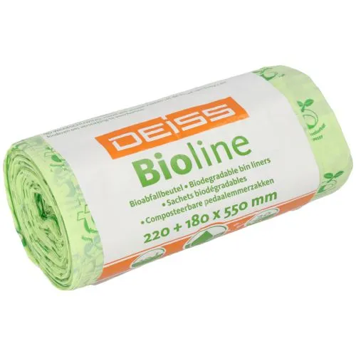 Deiss Bioline Biobeutel 10 ltr. - 100 % kompostierbar - 20 my Deiss Bioline Biobeutel 10 ltr. - 100 % kompostierbar - 20 my