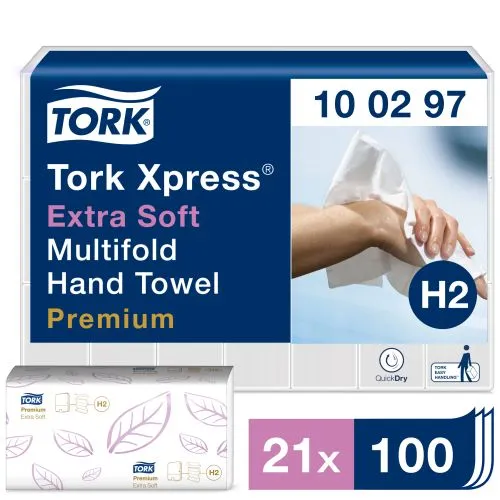 Tork Xpress extra weiche Multifold Premium Papierhandtücher 2 lag, Tork Xpress extra weiche Multifold Premium Papierhandtücher 2 lag,
