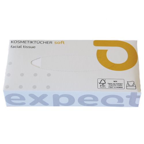 Kosmetiktücher 2-lagig, weiß - FSC zertifiziert Kosmetiktücher 2-lagig, weiß - FSC zertifiziert