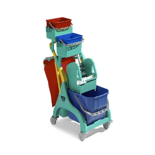 Reinigungswagen TTS Einfachfahreimer Nick plus 30 grün Reinigungswagen TTS Einfachfahreimer Nick plus 30 grün