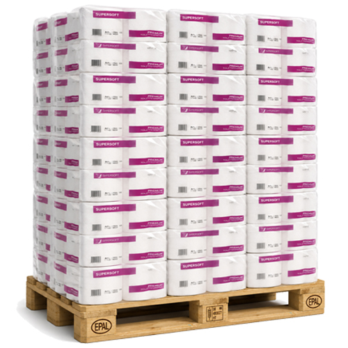 1 Palette Toilettenpapier 250 Blatt, 3lagig, 20 Pack á 72 Rollen