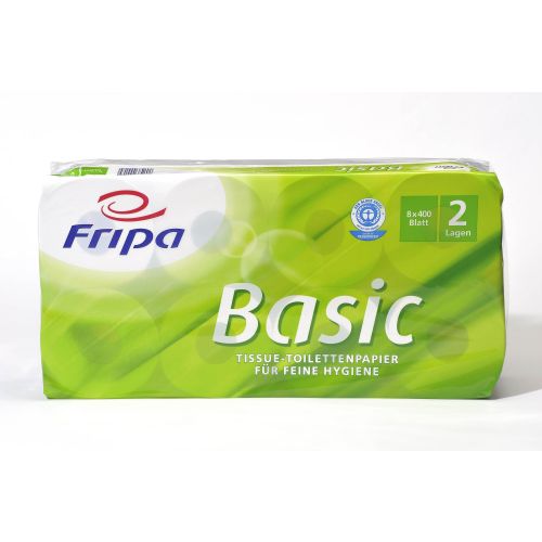 Fripa Toilettenpapier Basic 400 Bl. 2-lag.,