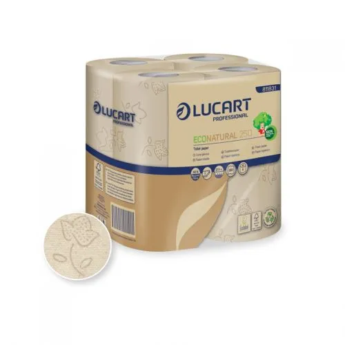 Lucart Eco Natural 250 Toilettenpapier 2-lag., 250 Blatt Lucart Eco Natural 250 Toilettenpapier 2-lag., 250 Blatt
