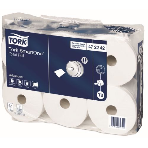 Tork SmartOne Toilettenpapier 2-lagig T8 Tork SmartOne Toilettenpapier 2-lagig T8
