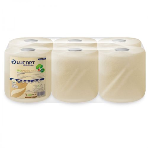 Lucart Econatural 1.900 Handtuchrolle Innenabrollung 1-lag. Lucart Econatural 1.900 Handtuchrolle Innenabrollung 1-lag.