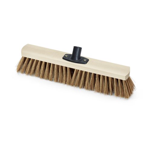 Nölle Saalbesen Poly - Kokos 60 cm, Powerstick Halter, Holzkörper