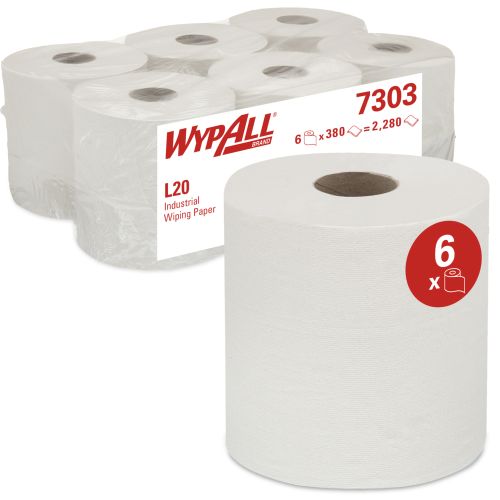 Kimberly-Clark 7303 Wypall L20 Wischtücher - Zentralentnahme Kimberly-Clark 7303 Wypall L20 Wischtücher - Zentralentnahme