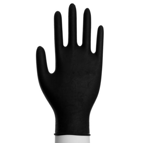 Abena Nitril Classic Sensitiv Handschuh  M, schwarz