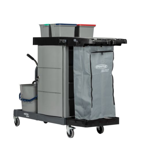 Sprintus MatriX-Press, Reinigungswagen inkl. Mopp-Presse, abschließbar