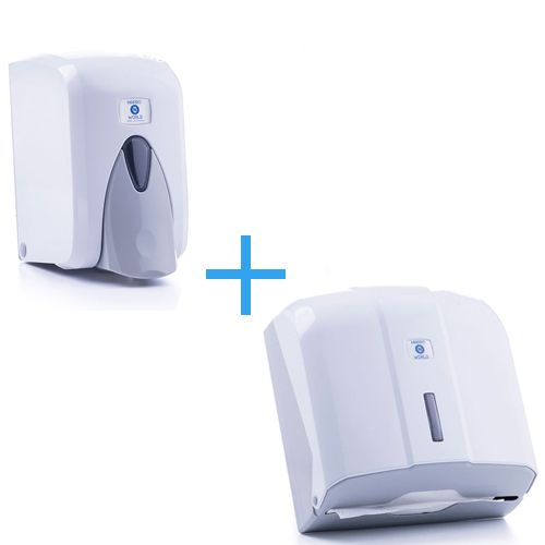 Set - Handtuchspender + Seifenspender Set - Handtuchspender + Seifenspender