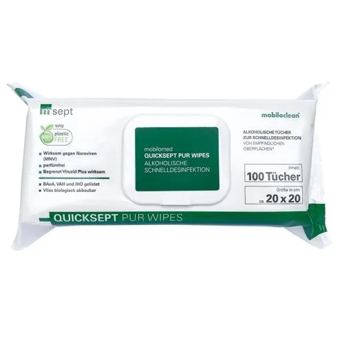 msept Quicksept pur wipes alkoholische Flächendesinfetionstücher msept Quicksept pur wipes alkoholische Flächendesinfetionstücher