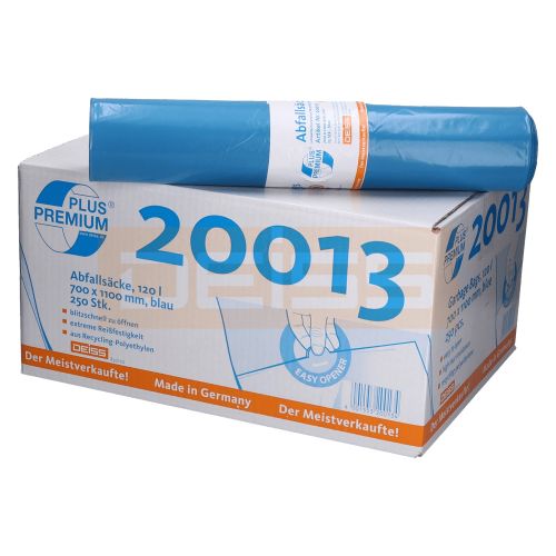 Deiss Premium Plus Abfallsack 120 ltr. blau Typ 60 "der Meistverkaufte"