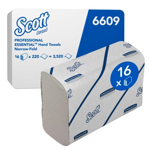 Kimberly-Clark 6609 Scott Papierhandtücher 2-lag. 21,2 x 18,6cm Kimberly-Clark 6609 Scott Papierhandtücher 2-lag. 21,2 x 18,6cm