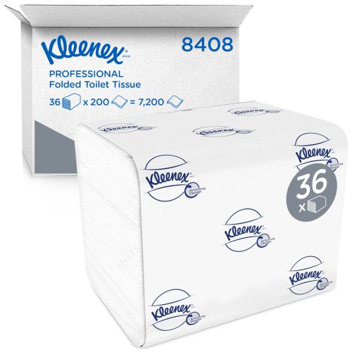 Kimberly-Clark 8408 Kleenex Ultra Toilettenpapier - Einzelblattsystem Kimberly-Clark 8408 Kleenex Ultra Toilettenpapier - Einzelblattsystem