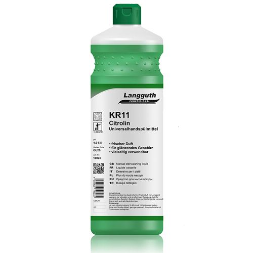 Langguth Citrolin KR11 Handspülmittel grün, 1 ltr. Langguth Citrolin KR11 Handspülmittel grün, 1 ltr.