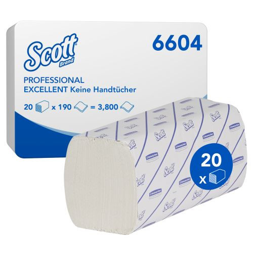 Kimberly-Clark 6604 Scott Excellent Papierhandtücher, interfold