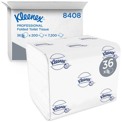 Kimberly-Clark 8408 Kleenex Ultra Toilettenpapier  -  Einzelblattsystem