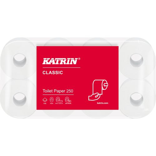 Katrin Toilettenpapier 2-lag., weiß  250 Blatt