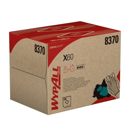 Kimberly-Clark 8370 Wypall X60 Wischtücher - Pop-Up-Box