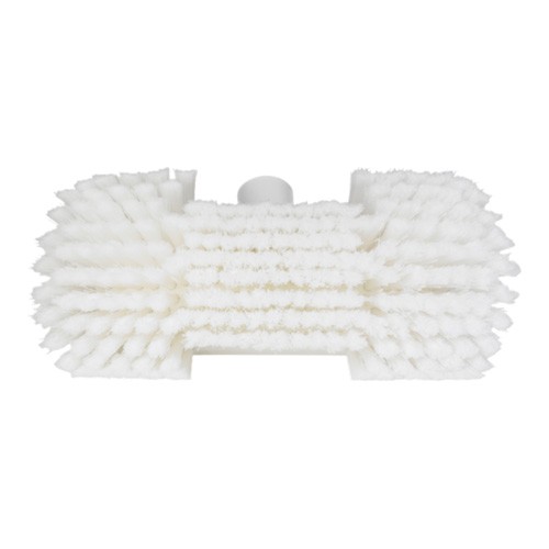 Vikan Waschbürste mit Drehgelenk & Wasserdurchlauf, 240 mm, weich/gesplisst, weiss