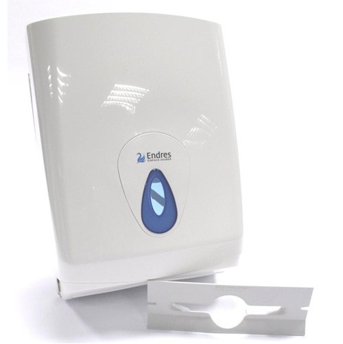 Hygienepapier-Dispenser grau Handtuchpapierspender für Falthandtücher weiß 