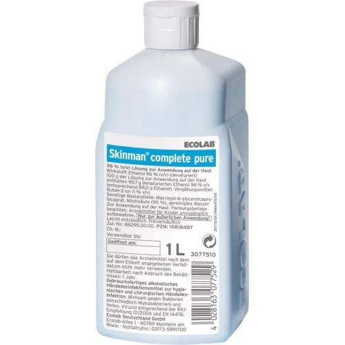 Ecolab Skinman complete pure 1 ltr.