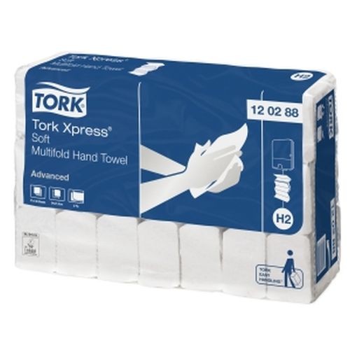 Tork Advanced Xpress Multifold Handtuch, 2-lag., weiß, 21,2x34 cm