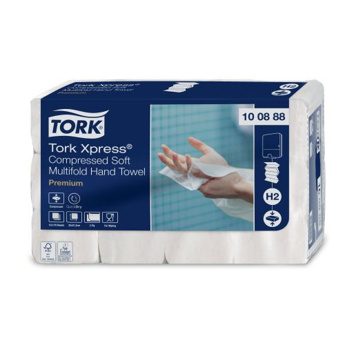 Tork Xpress Komprimierte Weiche Multifold-Papierhandtücher 2-lagig