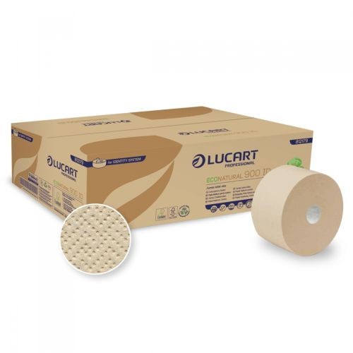 Lucart Eco Natural 900 ID  Toilettenpapier Jumbo 2-lag.